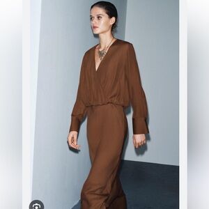 Zara Chocolate Brown Dress